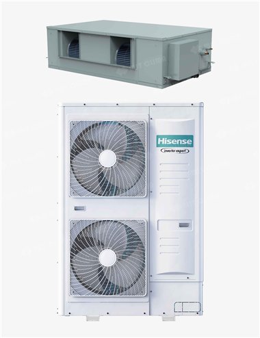 Aparat aer conditionat tip duct Hisense AUD200UX4RPH8 + AUW200U6RZ8 68000 BTU, Inverter, Clasa A++/A+, R32