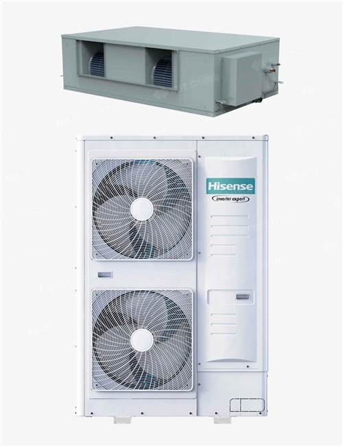 Aparat aer conditionat tip duct Hisense AUD200UX4RPH8 + AUW200U6RZ8 68000 BTU, Inverter, Clasa A++/A+, R32