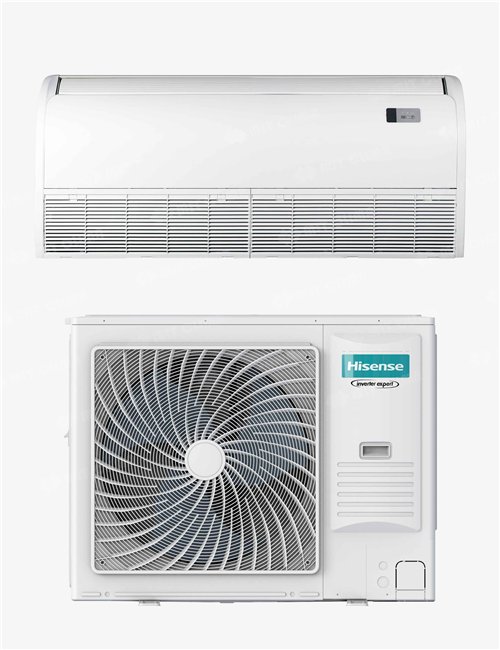 Aparat aer conditionat tip podea-tavan Hisense AUV140UR4RC8 + AUW140U4RW8 48000 BTU, Clasa A++/A+, R32