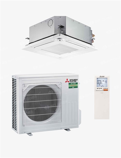 Aparat aer conditionat tip caseta 4 directii Mitsubishi Electric SLZ-M50FA2 + SUZ-M50VA 18000 BTU, Inverter, A++/A+, R32