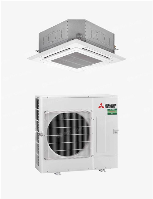 Aparat aer conditionat tip caseta 4 directii Mitsubishi Electric PLA-M125EA2 + PUZ-M125YKA2 42000 BTU, Inverter, R32