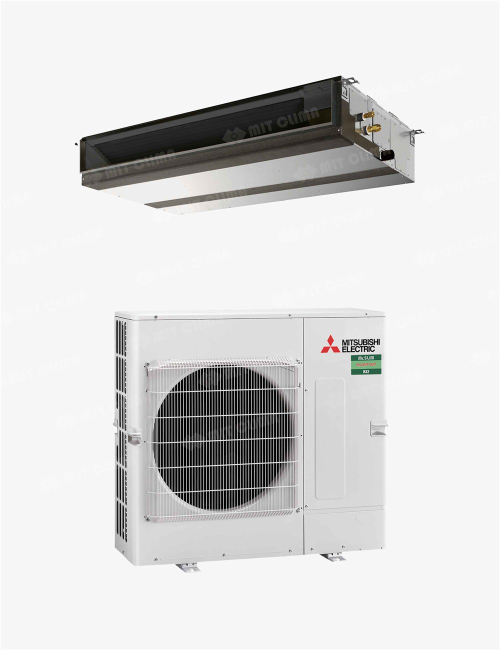 Aparat aer conditionat tip duct Mitsubishi Electric PEAD-SM140JAL + PUZ-SM140YKA 48000 BTU, Inverter, R32, Wi-Fi optional