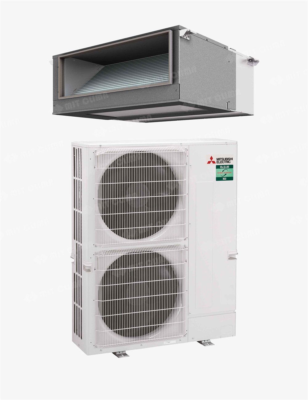 Aparat aer conditionat tip duct Mitsubishi Electric PEA-M200LA2 + PUZ-ZM200YKA2 68000 BTU, Inverter, R32, Wi-Fi optional