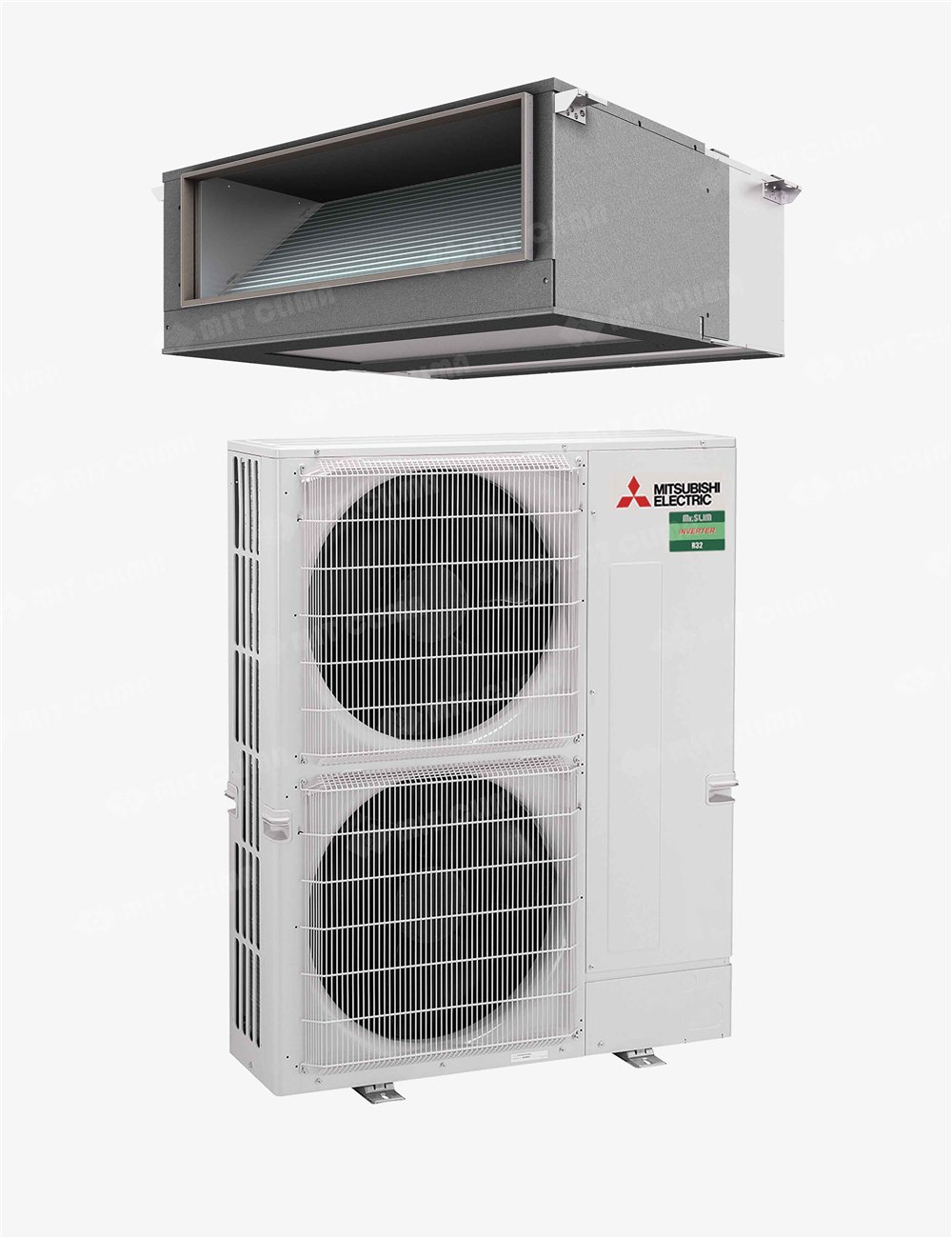 Aparat aer conditionat tip duct Mitsubishi Electric PEA-M250LA2 + PUZ-M250YKA2 85000 BTU, Inverter, R32, Wi-Fi optional