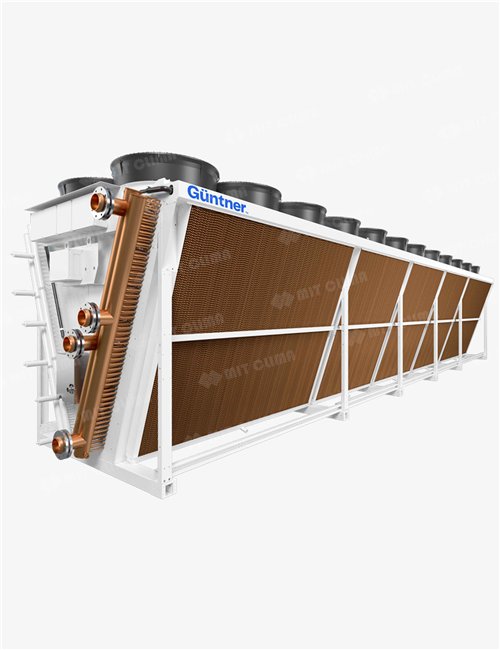 Dry Cooler Guntner V-shape VARIO GFW, Agent frigorific Fluid, Capacitate 47-740 kW, V-Shape&Racire adiabatica hydroblu