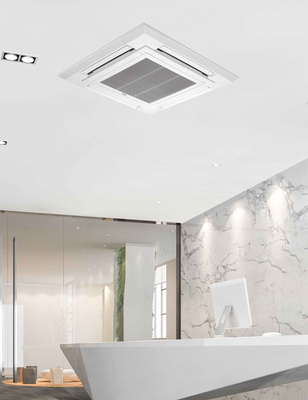Aer conditionat tip caseta Mitsubishi Electric PLA-M125EA2 + PUHZ-SHW140YHA 42000 BTU, R410A, Wi-Fi ready
