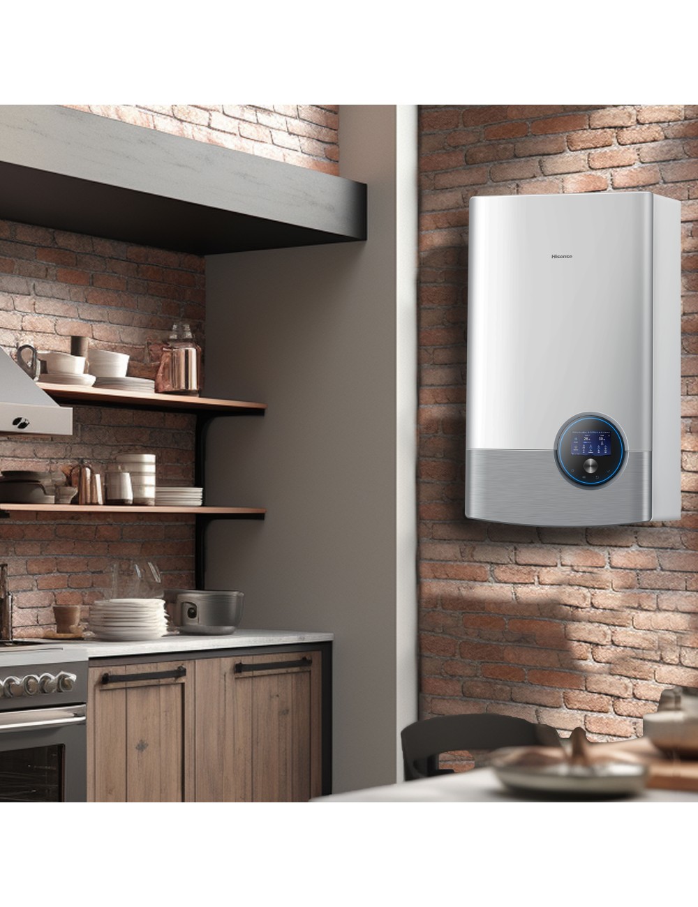 Pompa de caldura split Hisense AHM-044HCDSAA + AHW-044HCDS1, Inverter,  Clasa A+++, R32