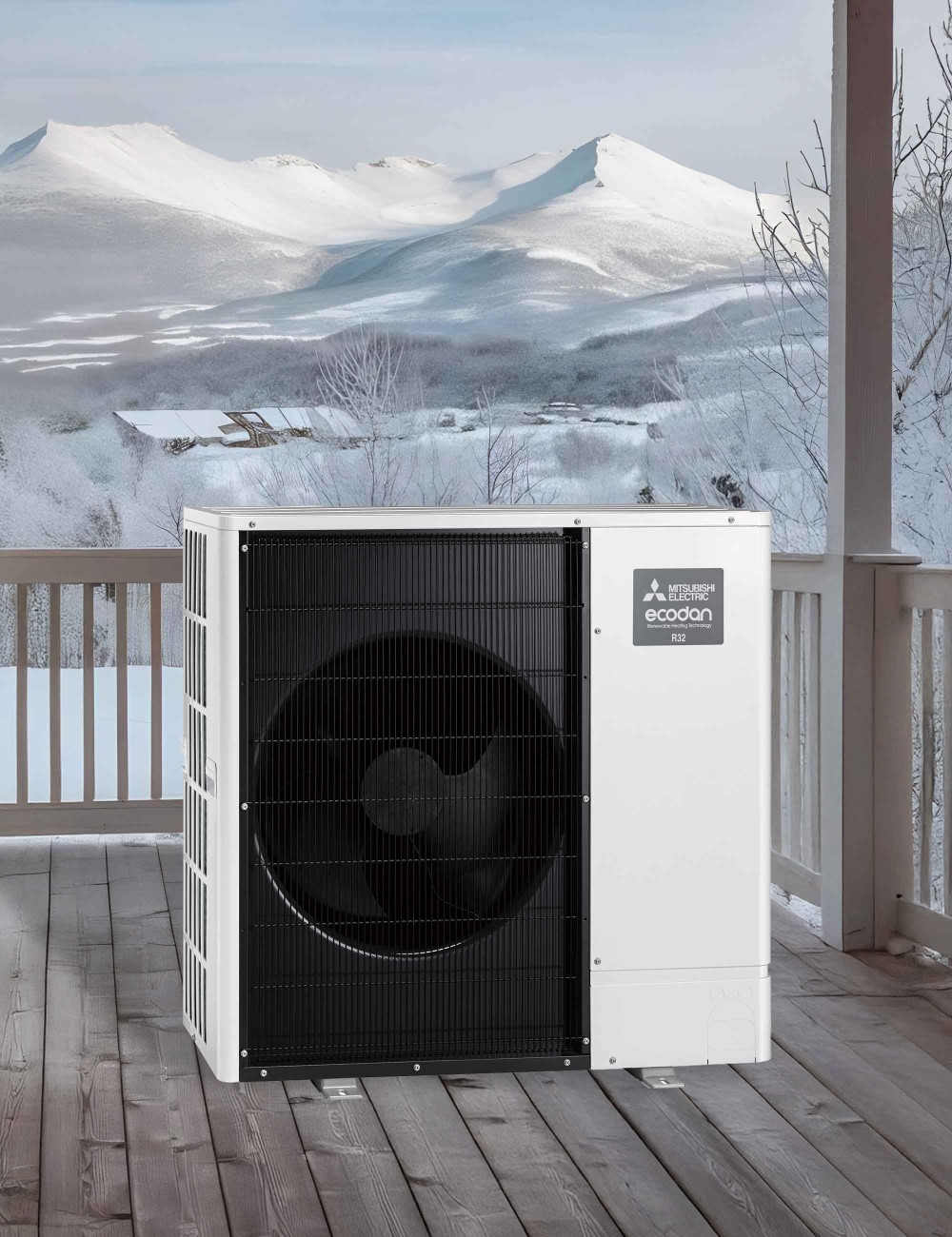 Pompă de căldură split aer-apă Mitsubishi Electric 8 kW PUZ-SWM80YAA + Hydrobox ERSF-VM2E