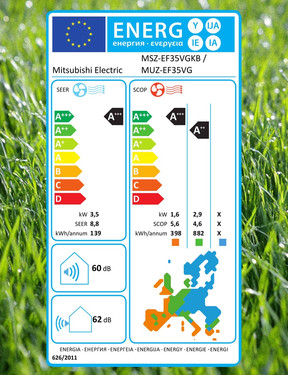 Aer Condiționat Mitsubishi MSZ-EF35VGKB 12000 BTU | MIT Clima