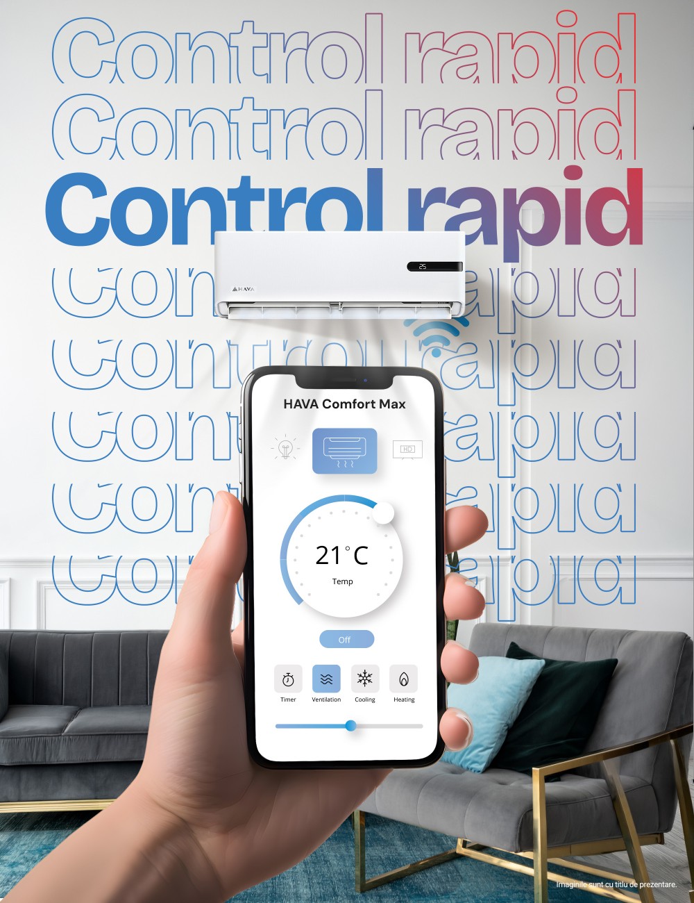 Aer Condiționat HAVA HMI-09CM 9000 BTU Inverter | MIT Clima