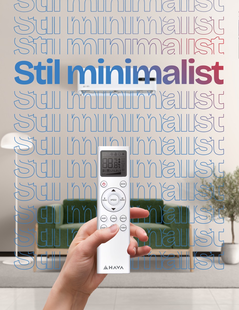 Aer Condiționat HAVA HMI-12CM 12000 BTU Inverter | MIT Clima